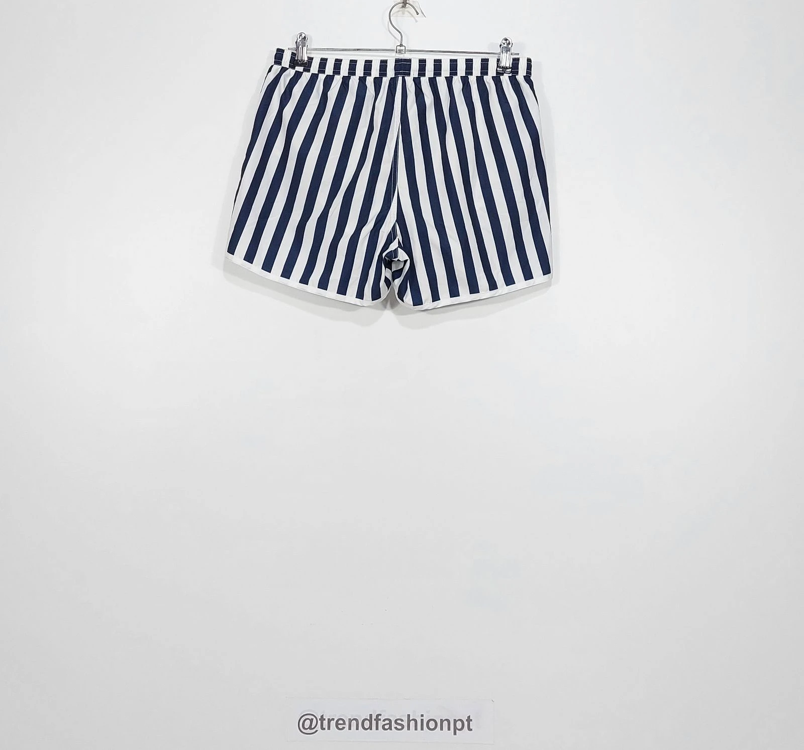 Ron Dorff vertical stripes swim shorts - white / navy M – photo 7